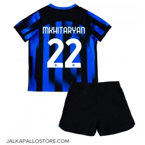 Inter Milan Henrikh Mkhitaryan #22 Kotipaita Lapsille 2023-24 Lyhythihainen (+ shortsit)
